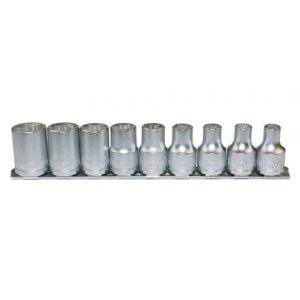 9PC 1/2'' Drive Tx-E Socket And Clip Rail
