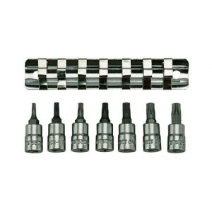 7PC 1/4" Drive Clip/Tx Bit Socket Set