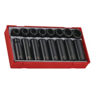 16PC 1/2'' Drive Impact Socket Tray