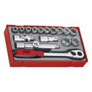 17PC 1/2" Drive Socket Set (6 Point)