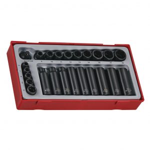 24PC 1/4'' & 3/8'' Drive Impact Socket Set