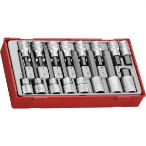 16PC 1/2" Drive Hex Bit Socket Set