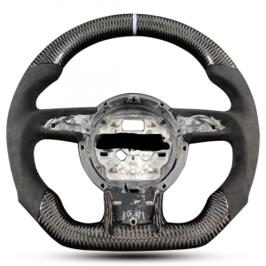 custom carbon fiber steering wheel with suede for audi A1/A6/A7/S/RS