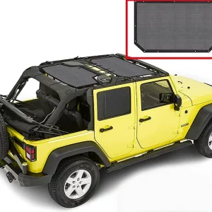 JK 2Dr/4Dr Bikini Roof Top Sunshade Net (Front)