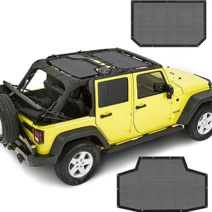 JK 4Dr Bikini Roof Top Sunshade Net (Front & Rear)