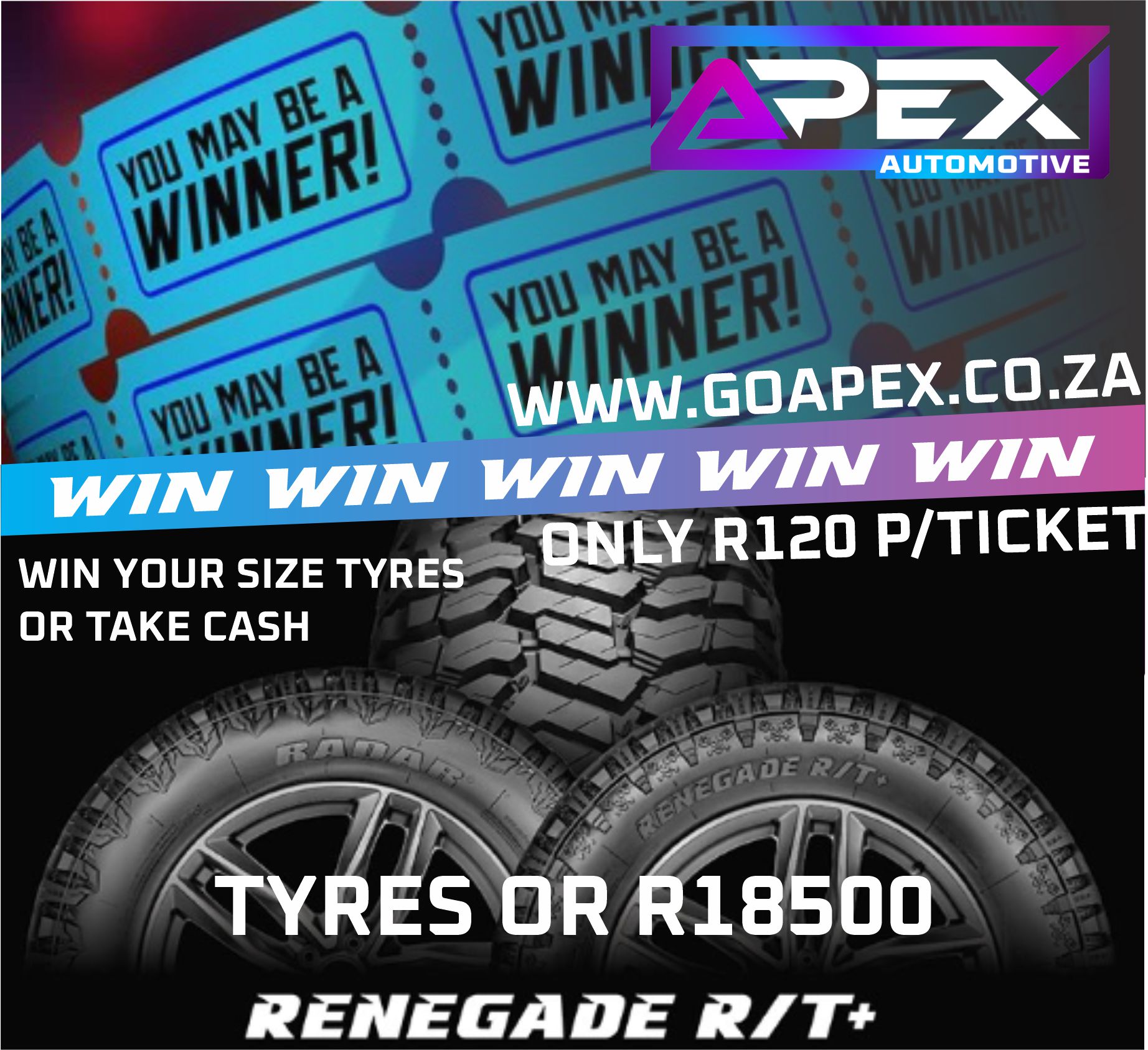 Radar Renegade RT+ tyres